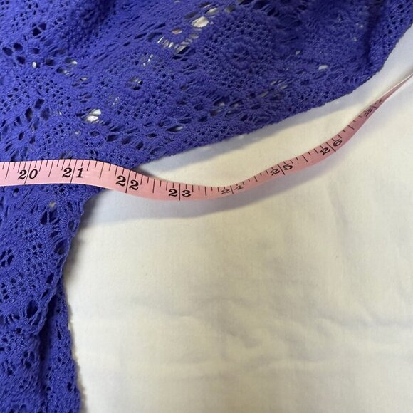 Lilly Pulitzer Topanga Dress Iris Blue Breakers Crochet Lace XL NWOT - Picture 14 of 14